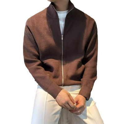 Mix and Match Zipper Cardigan Sweater