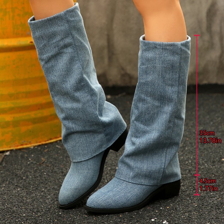 Mix and Match Chunky Cowboy Boot