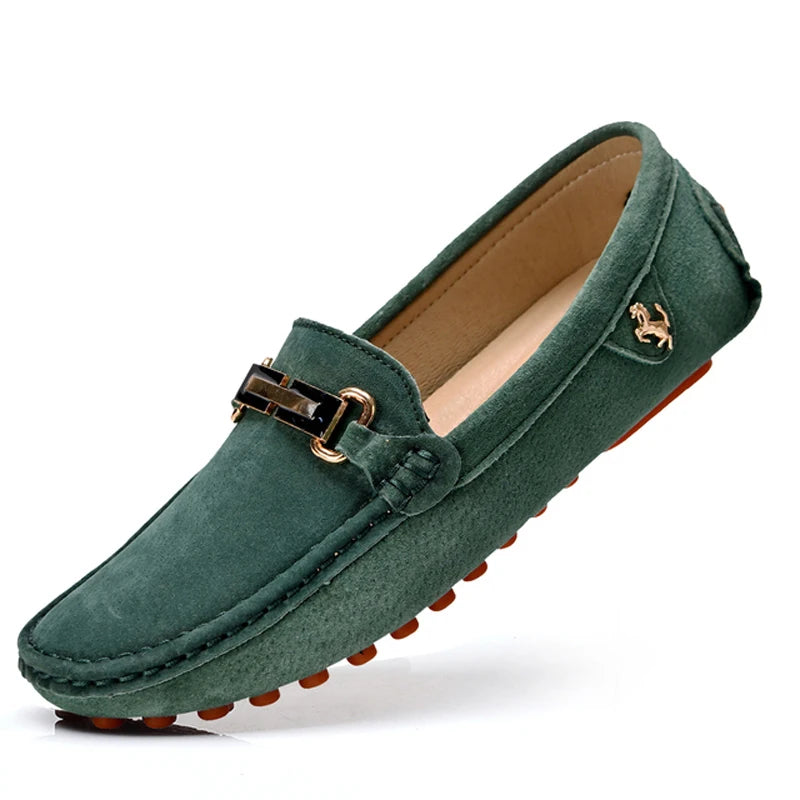 Mix and Match Suede Loafers