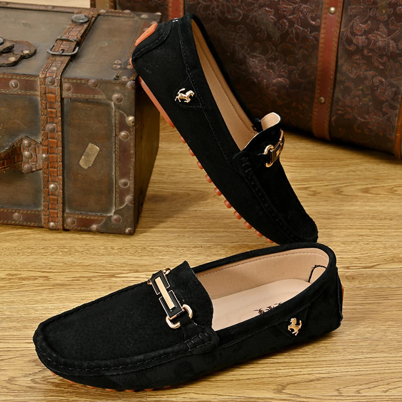 Mix and Match Suede Loafers